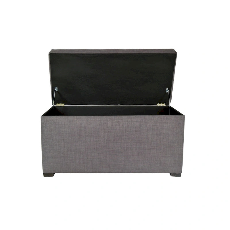 Panca Contenitore Trapuntata Beige / Verde / Grigia / Grigio-Rossa, 1 Posto