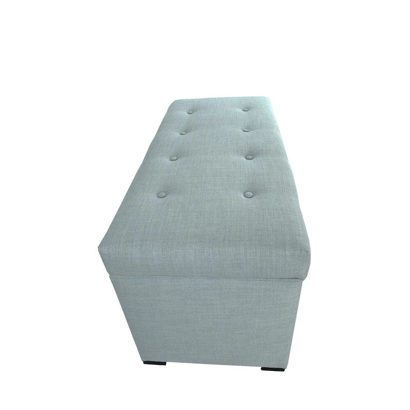 Panca Contenitore Trapuntata Beige / Verde / Grigia / Grigio-Rossa, 1 Posto
