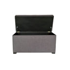 Panca Contenitore Trapuntata Beige / Verde / Grigia / Grigio-Rossa, 1 Posto