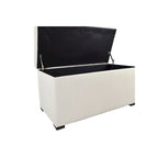 Panca Contenitore Trapuntata Beige / Verde / Grigia / Grigio-Rossa, 1 Posto