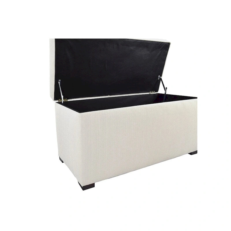 Panca Contenitore Trapuntata Beige / Verde / Grigia / Grigio-Rossa, 1 Posto
