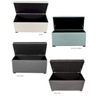 Panca Contenitore Trapuntata Beige / Verde / Grigia / Grigio-Rossa, 1 Posto