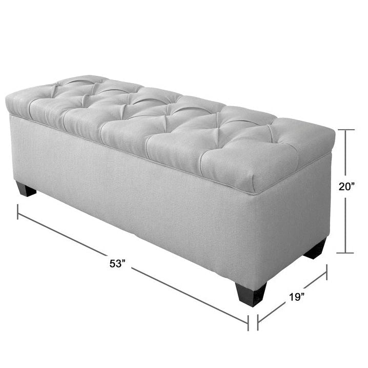 Panca contenitore trapuntata con motivo a rombi, 1 posto, grigia / beige / grigio-rossa / azzurra