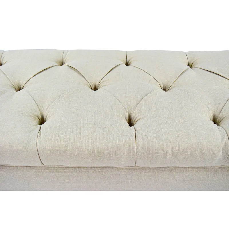 Panca contenitore trapuntata con motivo a rombi, 1 posto, grigia / beige / grigio-rossa / azzurra