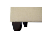 Panca contenitore trapuntata con motivo a rombi, 1 posto, grigia / beige / grigio-rossa / azzurra