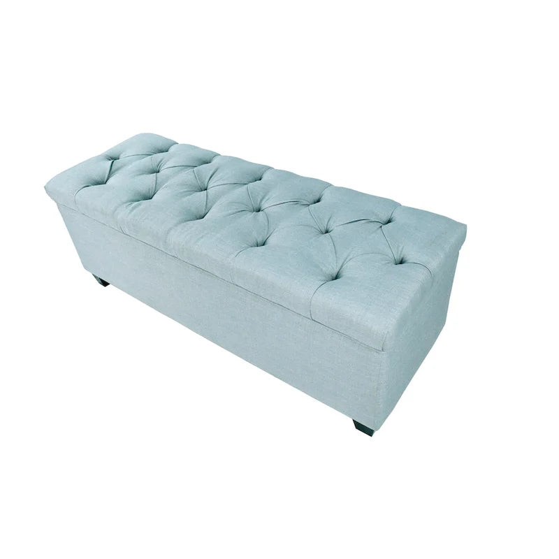 Panca contenitore trapuntata con motivo a rombi, 1 posto, grigia / beige / grigio-rossa / azzurra