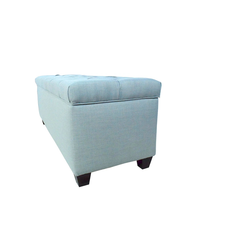 Panca contenitore trapuntata con motivo a rombi, 1 posto, grigia / beige / grigio-rossa / azzurra