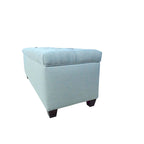 Panca contenitore trapuntata con motivo a rombi, 1 posto, grigia / beige / grigio-rossa / azzurra