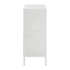 Scaffale a 4 cubi, Legno e Metallo, Frassino Ozark / Bianco / Rovere River