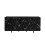 Madia da buffet in ceramica Marmo Bianco / Nero / Grigio, 3 ante