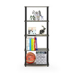 Libreria a 5 ripiani, vari colori, montaggio a 1 persona — Tubo di plastica e MDF