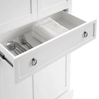 Dispensa da cucina tradizionale bianca