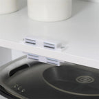Mobile Dispensa da Cucina Bianco Autoportante, 4 Ante 6 Ripiani, Montaggio per 1 Persona
