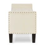Panca contenitore trapuntata in velluto nero / grigio / beige / blu scuro, seduta singola
