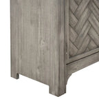Madia 2 ante bianco/blu/grigio anticato con ripiano regolabile