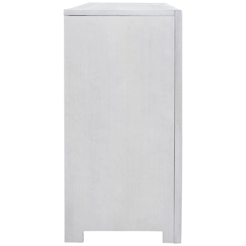 Madia 2 ante bianco/blu/grigio anticato con ripiano regolabile