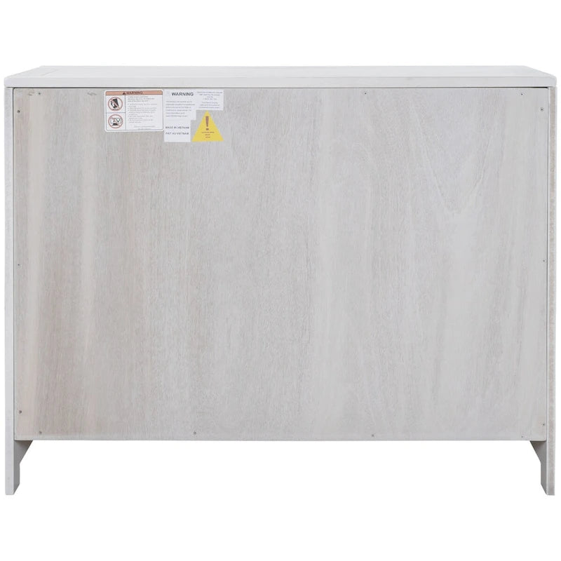 Madia 2 ante bianco/blu/grigio anticato con ripiano regolabile