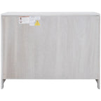 Madia 2 ante bianco/blu/grigio anticato con ripiano regolabile