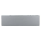 Mobile credenza nero/argento a 2 ante, 152 cm, motivo geometrico