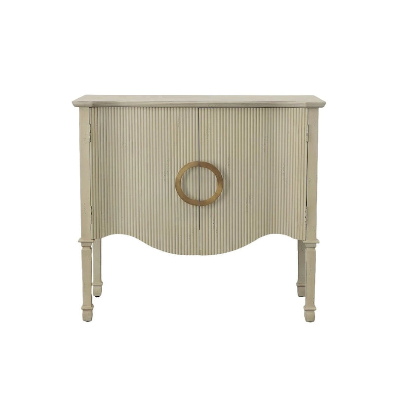 Credenza a 2 ante grigio anticato crema