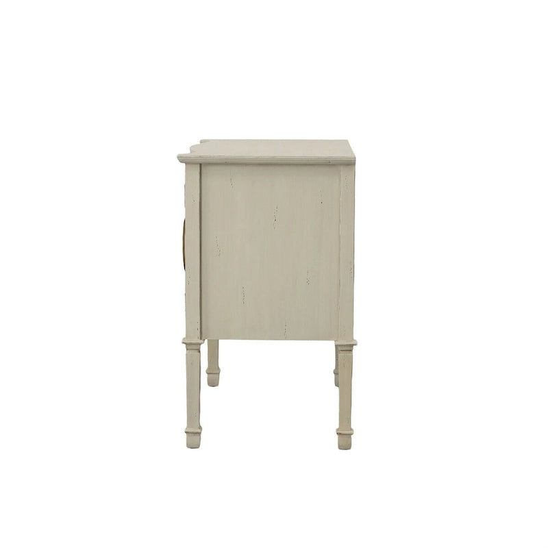 Credenza a 2 ante grigio anticato crema