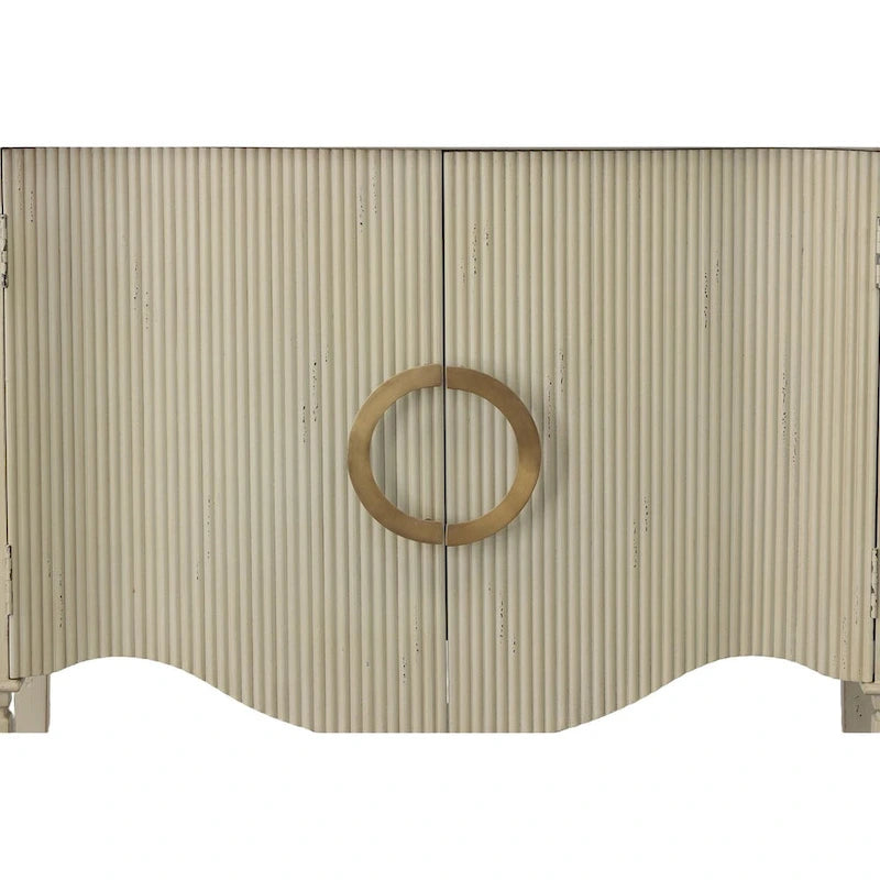 Credenza a 2 ante grigio anticato crema