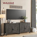 Credenza con anta scorrevole rustica bianca e marrone miele/grigio pietra – 1 cassetto, 1 armadietto, adatta per 1-2 persone