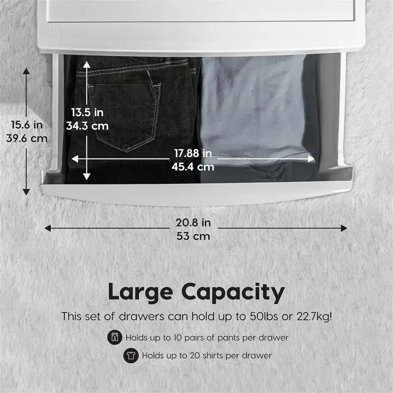Carrello Contenitore a 4 Cassetti con Cassetti Satinati, Bianco/Nero, Unità Singola