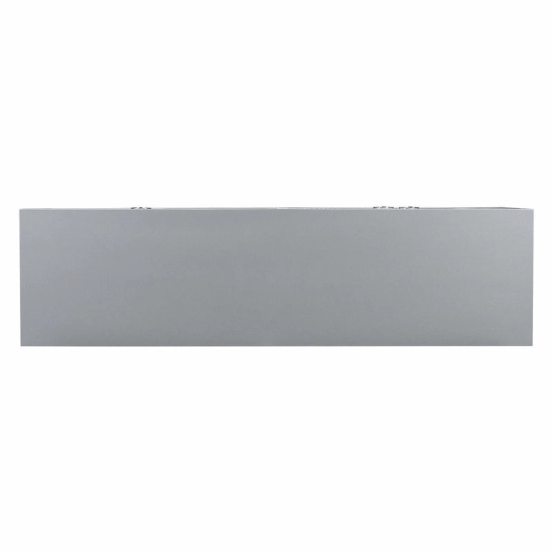 Credenza a 4 ante, colore nero/argento, motivo geometrico