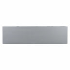 Credenza a 4 ante, colore nero/argento, motivo geometrico
