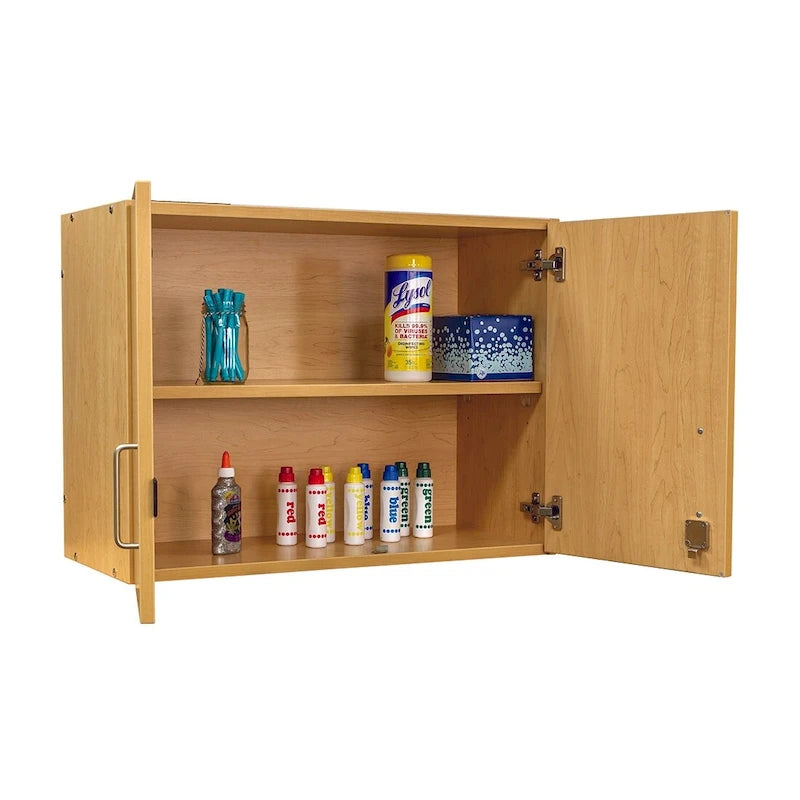 Pensile a 2 livelli, acero/olmo grigio ombra, monoutente – 30"L x 14,5"P x 22,5"H