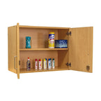 Pensile a 2 livelli, acero/olmo grigio ombra, monoutente – 30"L x 14,5"P x 22,5"H