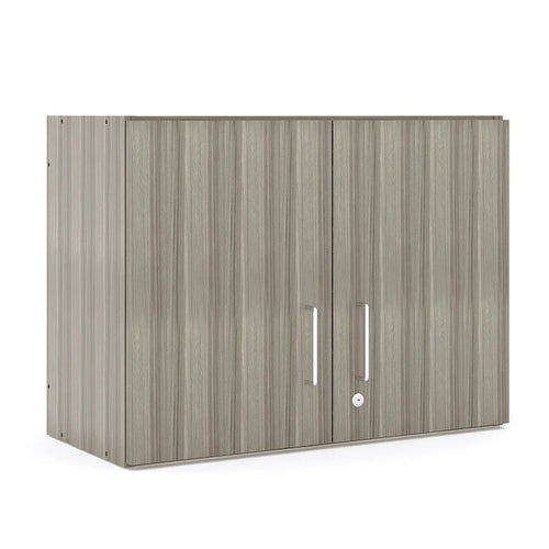 Pensile a 2 livelli, acero/olmo grigio ombra, monoutente – 30"L x 14,5"P x 22,5"H