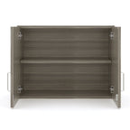 Pensile a 2 livelli, acero/olmo grigio ombra, monoutente – 30"L x 14,5"P x 22,5"H