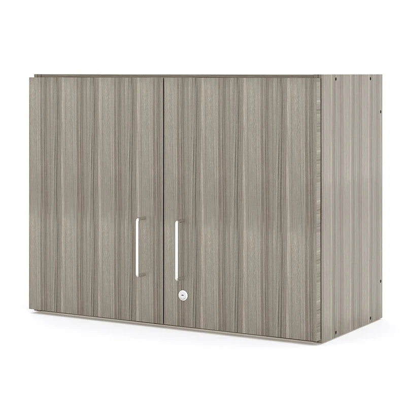 Pensile a 2 livelli, acero/olmo grigio ombra, monoutente – 30"L x 14,5"P x 22,5"H