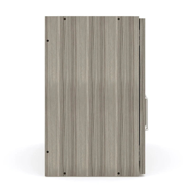 Pensile a 2 livelli, acero/olmo grigio ombra, monoutente – 30"L x 14,5"P x 22,5"H