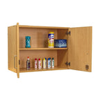 Pensile a 2 livelli, acero/olmo grigio ombra, monoutente – 30"L x 14,5"P x 22,5"H