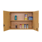 Pensile a 2 livelli, acero/olmo grigio ombra, monoutente – 30"L x 14,5"P x 22,5"H
