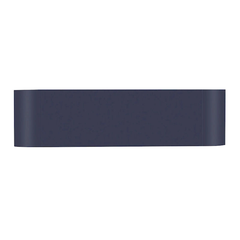 Mobile contenitore a 4 ante con pannelli ondulati – Blu navy / Bianco / Nero, ripiani regolabili, per 1 stanza