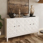 Credenza a 4 ante sbiancata