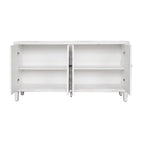 Credenza a 4 ante sbiancata