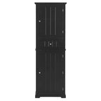Mobiletto da bagno autoportante bianco/nero/grigio con cassetto e ripiano regolabile