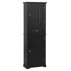 Mobiletto da bagno autoportante bianco/nero/grigio con cassetto e ripiano regolabile