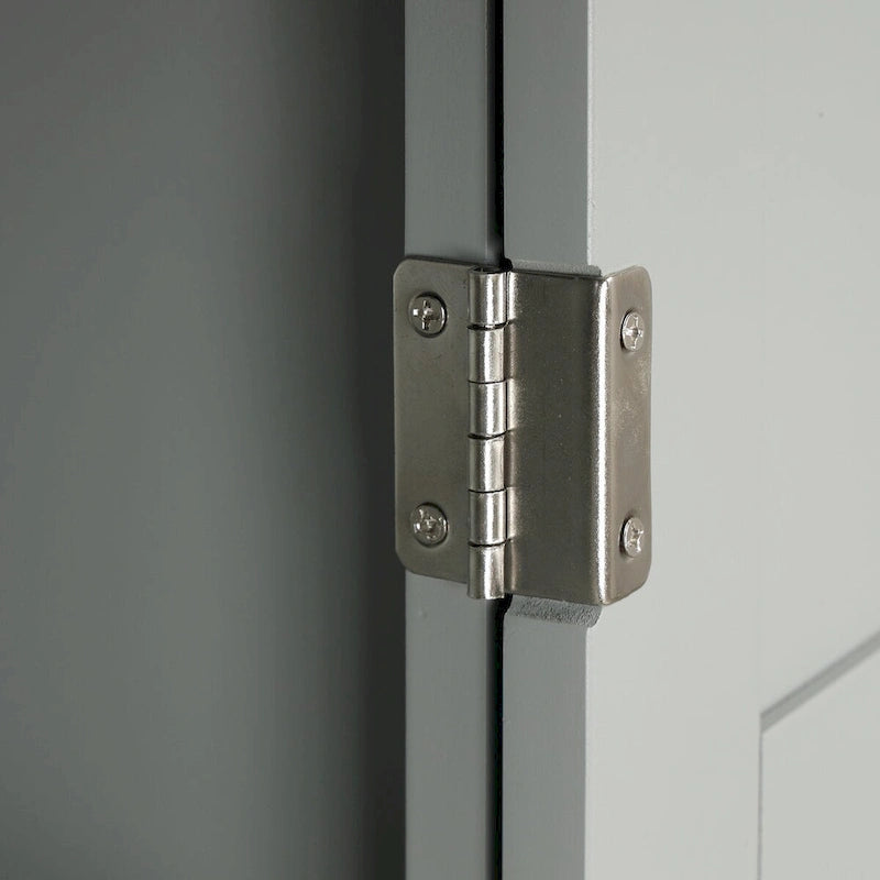 Mobiletto da bagno autoportante bianco/nero/grigio con cassetto e ripiano regolabile