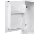 Mobile bagno bianco a lavabo singolo con lavello in ceramica, 1 anta e 2 cassetti