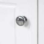 Mobile bagno bianco a lavabo singolo con lavello in ceramica, 1 anta e 2 cassetti