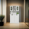 Mobile bagno alto a 2 scomparti inclinabili per la biancheria, stile moderno bianco